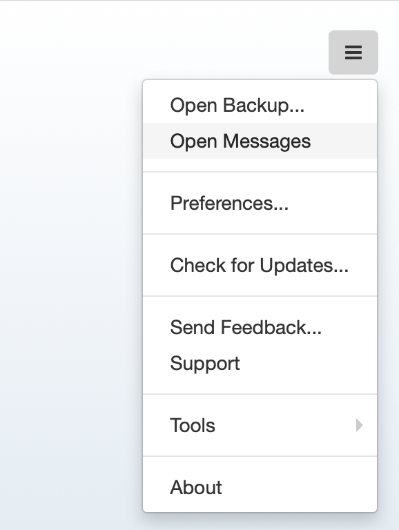 open mac messages